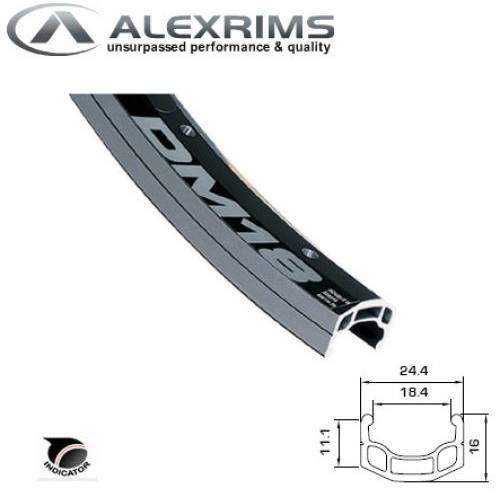 OBRUČ 28’ (700C) 36R ALU CRNI DUPLI AV ALEX OJAČ.N Cijena