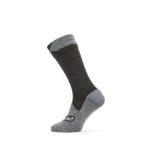 ČARAPE SEALSKINZ RAYNHAM WP ALL WEATHER MID SOCK BLACK/GREY MARL, M Cijena