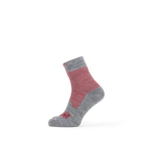 ČARAPE SEALSKINZ BIRCHAM WP ALL WEATHER ANKLE SOCK RED/GREY MARL, M