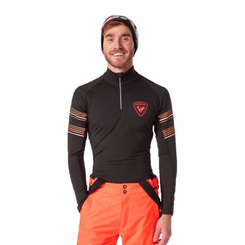 SKI MAJICA ROSSIGNOL CLASSIQUE HERO 1/2 ZIP BLACK, M