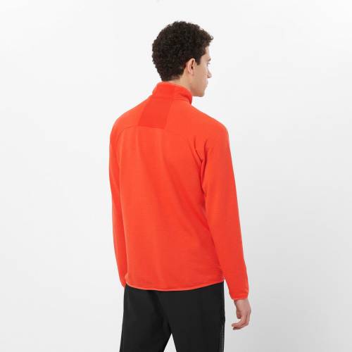 MAJICA FLEECE SALOMON ESSENTIAL LTWARM FZ M CHERRY TOMATO, M Cijena