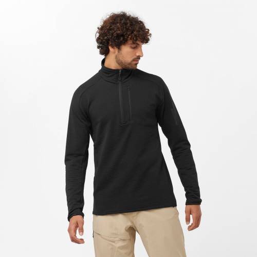 MAJICA FLEECE SALOMON ESSENTIAL LTWARM HZ M DEEP BLACK, M Cijena