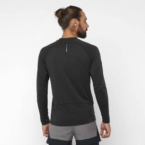 MAJICA SALOMON CROSS RUN LS TEE M DEEP BLACK, M Cijena