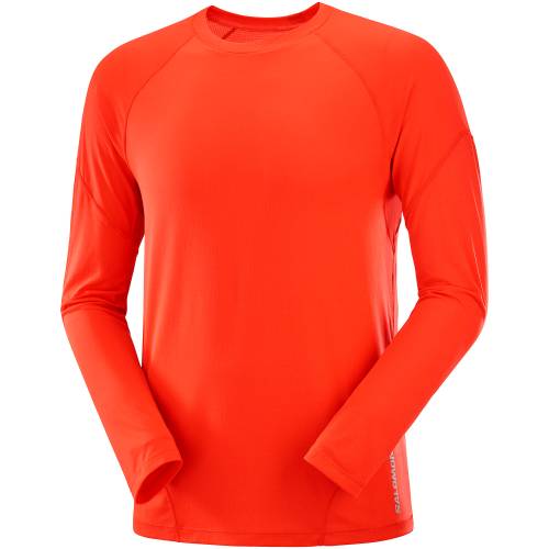 MAJICA SALOMON CROSS RUN LS TEE M CHERRY TOMATO, L