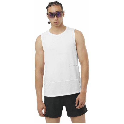 MAJICA SALOMON CROSS RUN TANK GFX M WHITE, XL Cijena