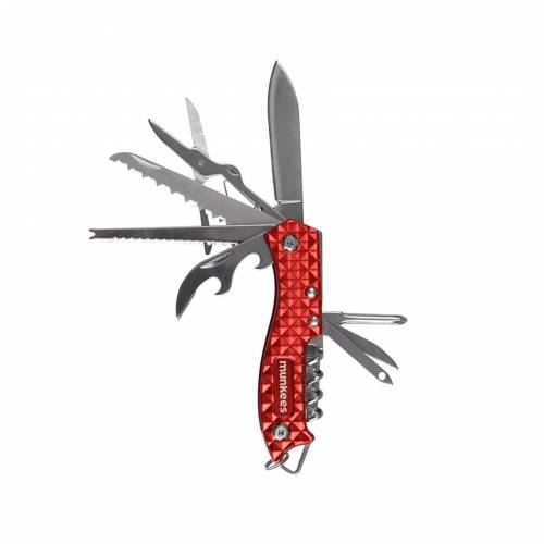 MUNKEES MULTI ALAT LED POCKET KNIFE RED Cijena