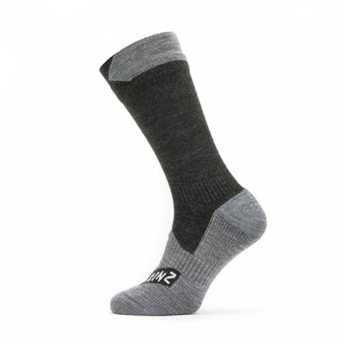 ČARAPE SEALSKINZ RAYNHAM WP ALL WEATHER MID SOCK BLACK/GREY MARL, XL Cijena