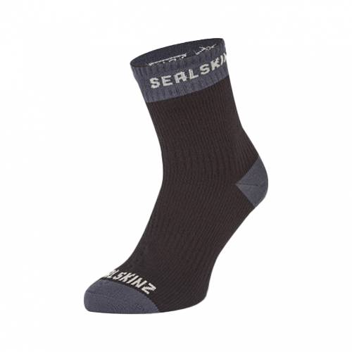 ČARAPE SEALSKINZ WRETHAM WP WARM WEATHER ANKLE SOCK BLACK, S Cijena