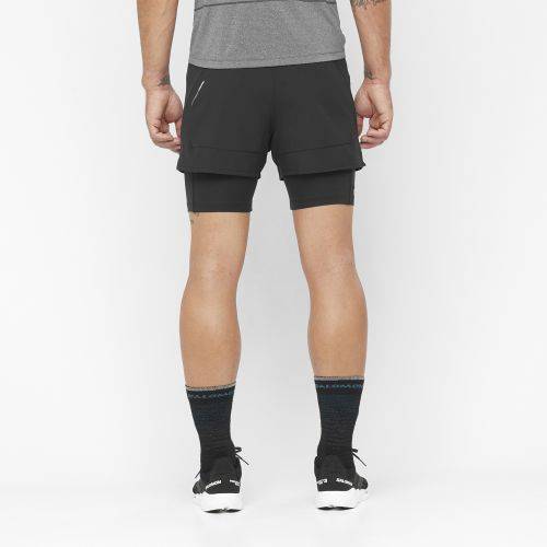 HLAČICE SALOMON CROSS 2IN1 SHORTS M DEEP BLACK, M Cijena