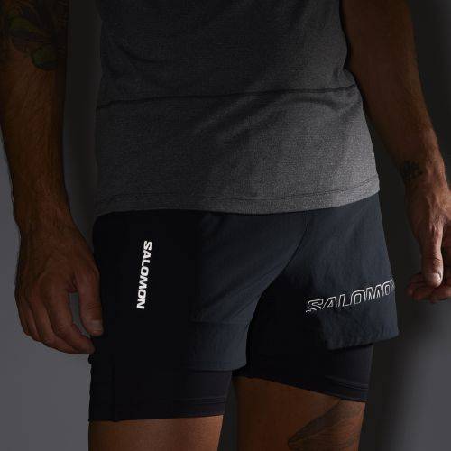 HLAČICE SALOMON CROSS 2IN1 SHORTS M DEEP BLACK, M Cijena