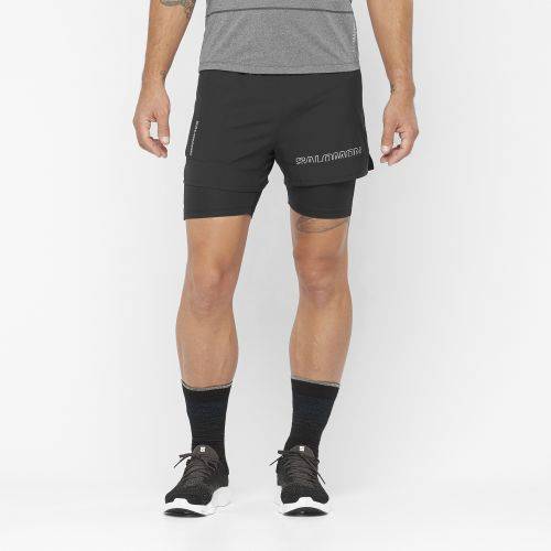 HLAČICE SALOMON CROSS 2IN1 SHORTS M DEEP BLACK, M Cijena