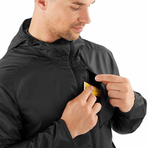 JAKNA SALOMON CROSS WIND JKT M DEEP BLACK, L Cijena