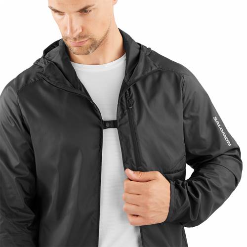 JAKNA SALOMON CROSS WIND JKT M DEEP BLACK, L Cijena