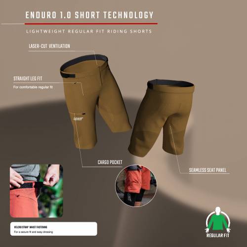 HLAČICE LEATT ENDURO 1.0 PEANUT, M Cijena