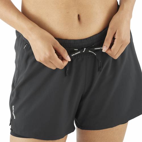 HLAČICE SALOMON SHKout CORE 2IN1 SHORTSS 4 W DEEP BLACK, S Cijena