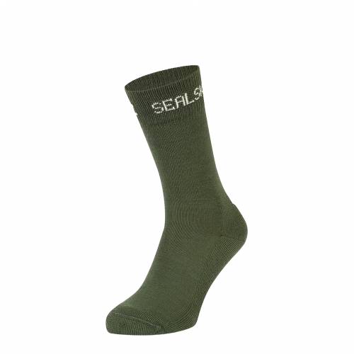 ČARAPE SEALSKINZ SUFFIELD SOLO MERINO SOCK OLIVE, L Cijena