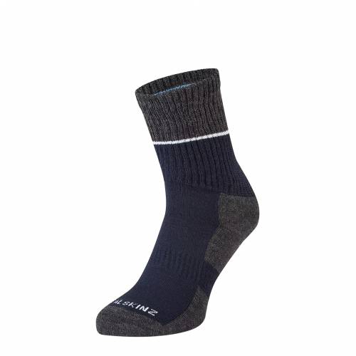 ČARAPE SEALSKINZ THURTON SOLO QUICKDRY MID SOCK NAVY/GREY MARL/CREAM, S Cijena