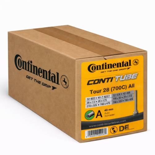 ZRAČNICA 28X1.75X2 - TOUR 28/700C (32-622/47-622) AV 40 mm, nepakirana, CONTINENTAL Cijena