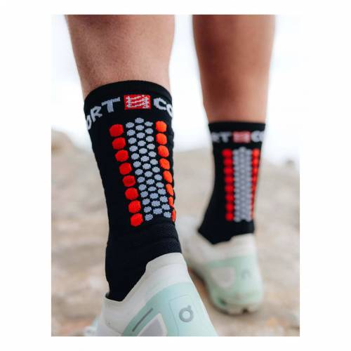 ČARAPE COMPRESSPORT ULTRA TRAIL V2.0 BLACK/RED, 45-48 Cijena