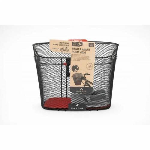 KOŠARICA PREDNJA OVAL NA KORMILO NA SKIDANJE 35x25x25cm 19L (22-31,8CM),BOJA :CRNA Cijena