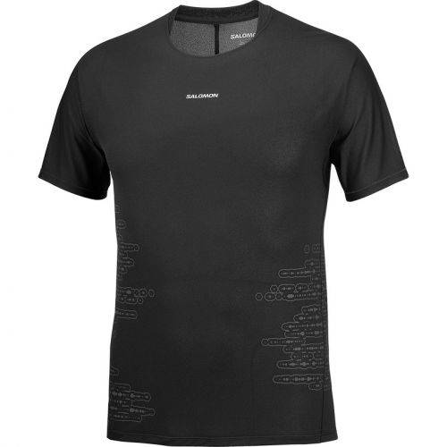 MAJICA SALOMON SENSE AERO SS TEE GFX M DEEP BLACK/BLACK BEAUTY, M Cijena
