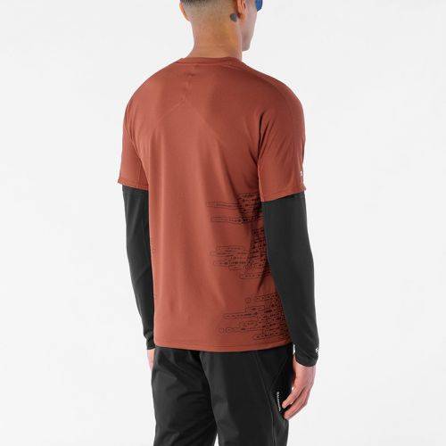 MAJICA SALOMON SENSE AERO SS TEE GFX M BURNT UMBER/COFFEE BEAN, M Cijena