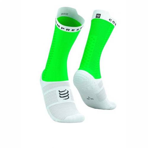 ČARAPE COMPRESSPORT PRS V4.0 BIKE NEON GREEN/WHITE, T3 Cijena