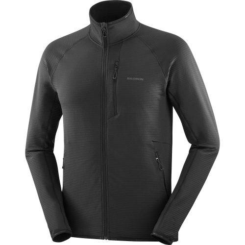 MAJICA FLEECE SALOMON ESSENTIAL LIGHTWARM FZ M DEEP BLACK, M Cijena