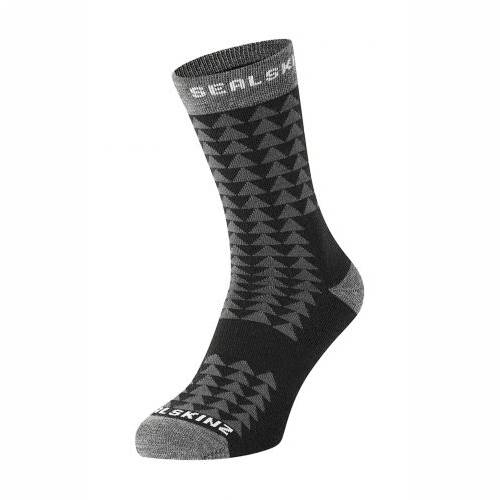 ČARAPE SEALSKINZ HILGAY MERINO MID RUNNING SOCK BLACK, L Cijena