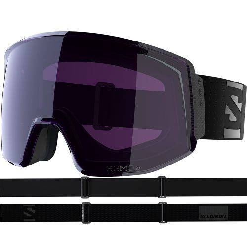 SKI MASKA SALOMON SKARN PRIME SIGMA BLACK/Sky Blue