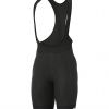 HLAČICE S TREGERIMA ALE CORSA SOLID BLACK/WHITE, S