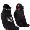 ČARAPE COMPRESSPORT PRS V4.0 UL RUN LOW BLACK/RED, T4