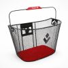 KOŠARICA PREDNJA OVAL NA KORMILO NA SKIDANJE 35x25x25cm 19L (22-31,8CM),BOJA :CRNA